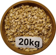 Owies Bezłuskowy Gnieciony, Płatki Owsiane z Owsa Bezłuskowego 20kg, 2025r