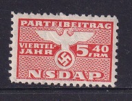 Niemcy, znaczki opłat członkowskich, partyjnych, WWII /AK/