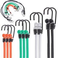 Linki elastyczne z haczykami - zestaw mix 10 sztuk - pasy gumy do bagażu