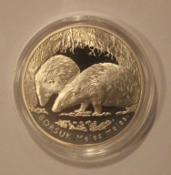 20 ZŁ ZŁOTYCH 2011 BORSUK - MENNICZA + FOLDER NBP