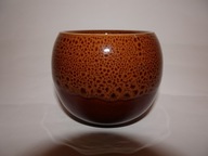 Wazonik, świecznik ceramiczny, Mirostowice? ceramika