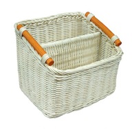 Koszyk rattanowy z przegródkami 20x15xH12/18 cm