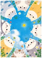 Plakat „Cute Animal World” – Urocze Plakaty do Pokoju Dziecka