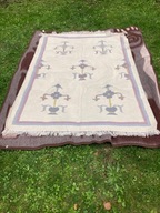 RĘCZNIE TKANY piękny kilim, dywan, 162 x 120 cm - VINTAGE - WZÓR kwiatowy