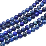 H6- JASPIS CESARSKI NIEBIESKI - kula - 6mm - 15sztuk