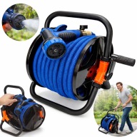 ZWIJACZ WĘŻA OGRODOWEGO STOJAK Z BĘBNEM DO ZWIJANIA 20M UNIWERSALNY KABEL