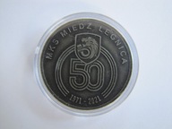 50 lat Miedzi Legnica mosiądz platerowany stan 1
