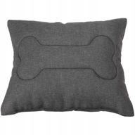 PODUSZKA DO LEGOWISKA WELSTI 30X30 CM MIĘKKA WODOODPORNA SZARA KOŚĆ