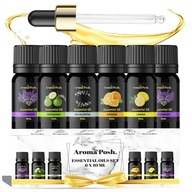Zestaw olejków eterycznych 6 szt. do dyfuzora aromaterapia relaks dom