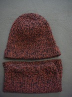 AA__ZZ_ Czapka i komin stan bardzo dobry R. 54 ~~ _Wyprzedaż_ ~~