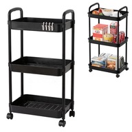 MOBILNA SZAFKA PÓŁKA KUCHENNA ŁAZIENKOWA REGAŁ WÓZEK NA KÓŁKACH 3 PÓŁKI