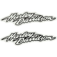 2x Naklejka z logo HARLEY DAVIDSON Wzór HD CUSTOM, 18 kolorów, Rozmiary