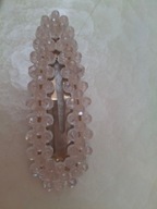 SPINKA klamra złote CYRKONIE STOP vintage modne retro róż vintage