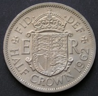 Wielka Brytania 1/2 korony 1962 - Elżbieta II - stan 1/2