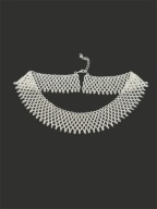 Ażurowy naszyjnik etno – łemkowska krywulka srebrny kołnierzyk