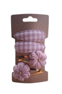 Spinki do włosów szydełkowe kwiatki 4 szt.