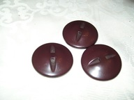 GUZIKI VINTAGE, PLASTIKOWE, DUŻE - 3 SZT.