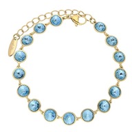 85869 Bransoletka stal chirurgiczna 316L pozł. 18k SAPPHIRE LIGHT Swarovski