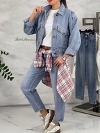 Kurtka Jeansowa Bomberka Italy New