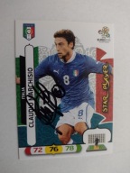 Karta panini autograf Włochy Claudio Marchisio Euro 2012 Star Palyer