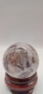 Kolekcja naturalny Ametyst szewron #88 kula sfera 30mm