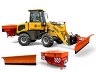 Pługopiaskarka pług do śniegu solarka, odśnieżanie ładowarka kołowa Günstig