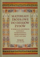 Materiały źródłowe do dziejów Żydów w księgach grodzkich dawnego t. 2 ; jn