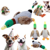 GRYZAK DLA DUZEGO PSA ZEBY ZABAWKA MIEKKI KACZKA PLUSZAK MOCNY PISZCZALKA