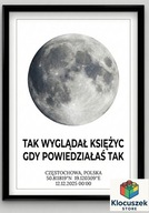 Personalizowany Plakat FAZA KSIĘŻYCA – Rocznica | Walentynki