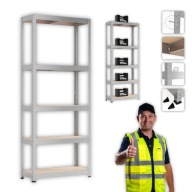 REGAŁ METALOWY MAGAZYNOWY DO GARAŻU 180x75x30 WARSZTATOWY STOREX OCYNK