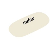 Gumka do mazania owalna pakowana Index