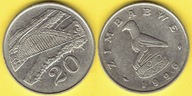 ZIMBABWE 20 CENTS 1996 r.