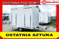 Przyczepa socjalna mobilne wc toaleta na plan film budowę 1oś DMC 1,3T 3 m