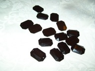 GUZIKI VINTAGE, OZDOBNE, CZARNE STOŻKOWE - 15 SZT.