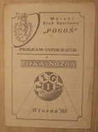 POGOŃ SZCZECIN - Morski Klub Sportowy "Pogoń" PROGRAM, Wiosna '93