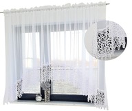 FIRANY GOTOWE WOAL GIPIURA FIRAN BIAŁE 300X150 CM