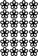 Naklejki Zestaw 24 sztuki KWIATKI KWIATUSZKI 10 cm szerokości