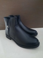 BOTKI KOZAKI CZARNE 43 27,5 CM NADWYMIAR