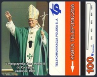 KTP - POLSKA TPSA # Papież Jan Paweł 2 # 100 j # 1997 # Ćw 280 # karta nowa