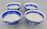 Fajans Włocławek - Czarki, miseczki 13 cm - 4 szt.
