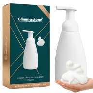 Ręczne dozownik do mydła nablatowy Glimmerstone 300 ml biały