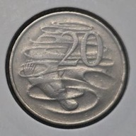 *AUSTRALIA [0287]*20 centów 1976 *Elżbieta II, zwierzęta Dziobak