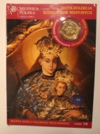 MATKA BOŻA Z KALWARII PACŁAWSKIEJ, NUMIZMAT ZŁOCONY, MODLITWA