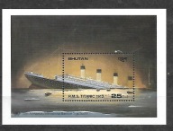 BHUTAN -30 lat IMO - R.M.S. "Titanic" 1989 ** Mi B-203 (238)