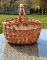 Koszyk zakupowy z polskiej wikliny duży i pojemny