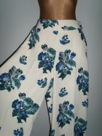 NOWE SPODNIE kuloty KWIATY 40 42