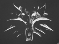 WIEDZMIN Obraz na blasze ... Grawerka Rękodzieło Staloryt