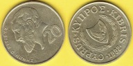 Cypr 20 Cents 1992 r.