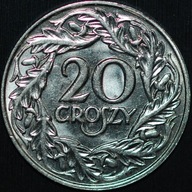 20 groszy 1923 - Typ IV - Utrecht - RZADKIE