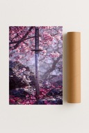 Plakat bez ramy 40x50 cm Różana Katana – siła i elegancja w sztuc